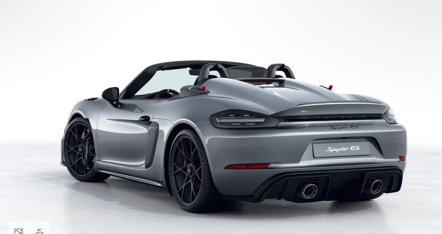 718 EV Electric Cayman Boxster Photo: charging next to Boxster EV prototype 1691679284973