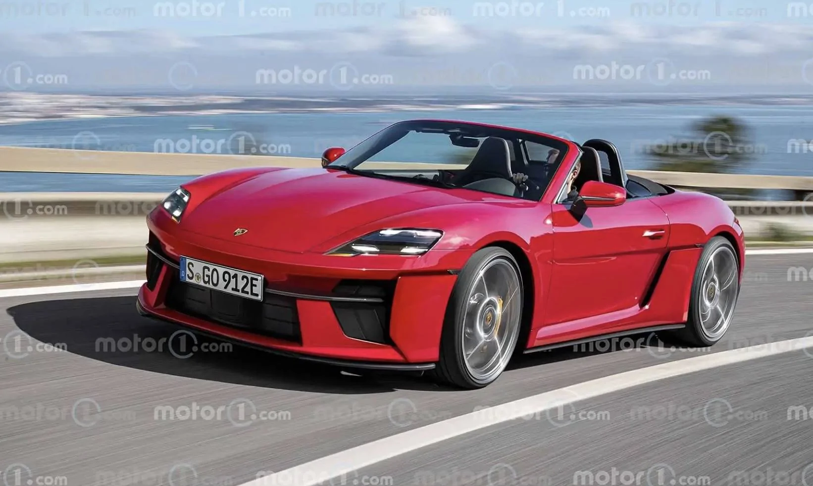 718 EV Electric Cayman Boxster Boxster EV Rendering Porsche Boxster EV