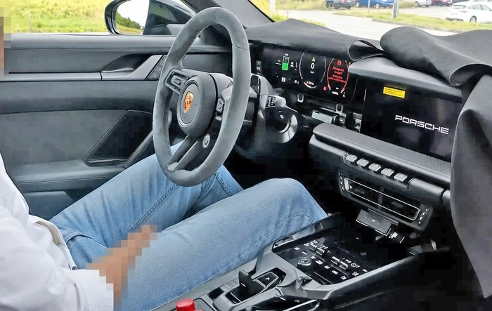 718 EV Interior / Dashboard / Instrument Cluster - Spied Uncovered Look
